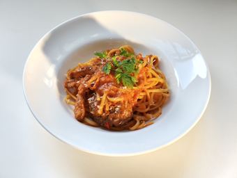 Angus Beef Patty Tomato pasta