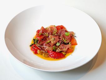 Bell Peppers & Ham in Olive Oil
