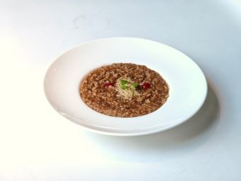 Foie Gras Risotto with Black Truffle