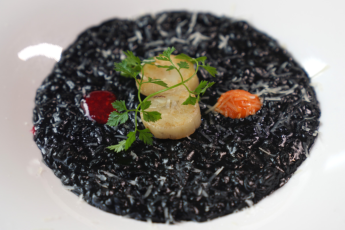 Risotto with Cuttlefish and Scallop